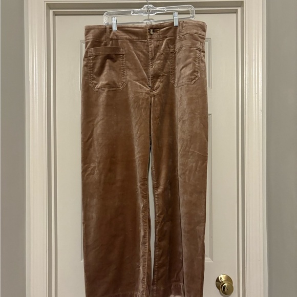 VIRAL Anthropologie Colette Full-Length Velvet Pants by Maeve - Picture 5 of 7